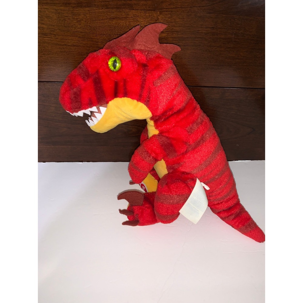 Build-A-Bear Workshop Red Striped T-Rex Dinosaur Plush Stuffed Animal Toy - Picture 4 of 12